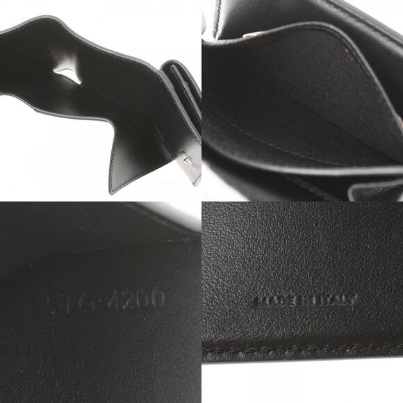 Celine Folded Compact Wallet Black Calfskin Tri fold - Picture 11 of 12
